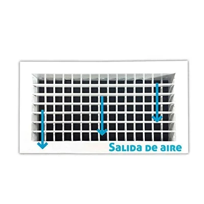 Imagen de Rejilla impulsion doble deflexion blanca Escoclima