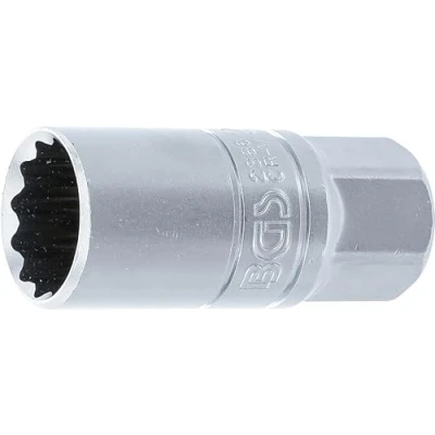 Imagen de BGS 2386 Vaso para bujías con goma, 12 caras entrada 12,5 mm (1/2&quot;) 21