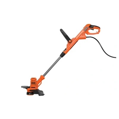 Imagen de BLACK+DECKER Cortaborde eléctrica con cable 550W, de 30 cm, mango telescópico, rueda guía y desenrollado automático del cable, se suministra 2 carretes BESTA530 QS