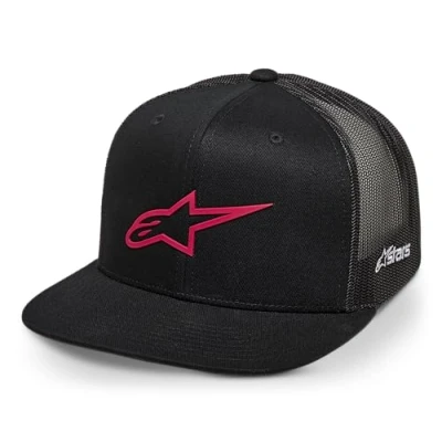 Imagen de Alpinestars Original Logo Trucker Hat Gorra de béisbol, Negro/Rojo, Talla única para Hombre