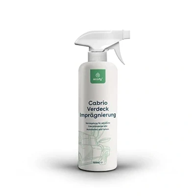 Imagen de eco:fy Capota convertible impermeabilizante impermeabilizante, protección repelente al agua, spray para techo de tela, transparente, sin disolventes, PFC (0,5 l)