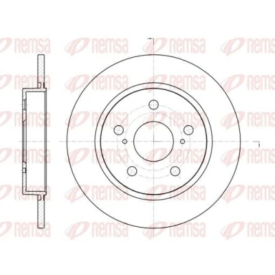 Imagen de REMSA 61044.00 Disco de freno Eje trasero 270, 270 10 5 macizo TOYOTA: Auris Hatchback, Familiar, Corolla X Berlina