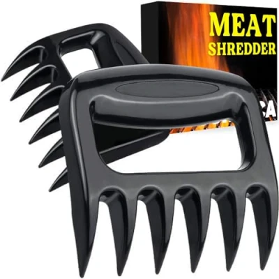Imagen de BBQ Originales Regalos Accesorios Barbacoa SURDOCA Utensilios Barbeque Tenedores Carne, Utiles Barbecue Aperos Pulled Pork Garras para Ahumar Desmenuzar Carne Navidad Hombre