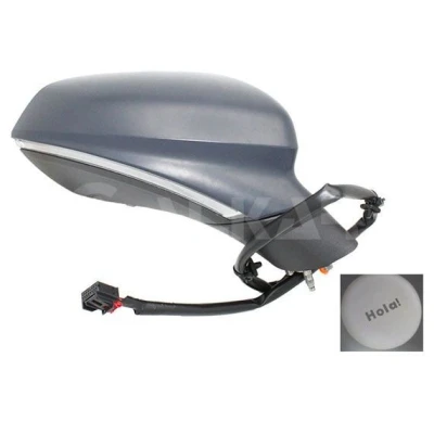 Imagen de Espejo retrovisor Alkar 6150074 derecha imprimado eléctrico calefactable, con memoria, abatible eléctricamente, convexo, iluminación ambiental par