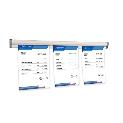 Imagen de Danieli Store Soporte para Pedidos Restaurantes Barra Porta de Aluminio Pared con Adhesivo (70 cm)