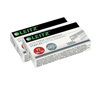 Imagen de Leitz Power Performance grapas P2 (n.º 10), galvanizado, caja de 1000 (2 unidades, No10)