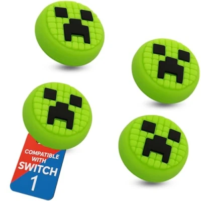 Imagen de MatoSan® 4 tapas de joystick compatibles Con Nintendo Switch Grip Joy Thumbstick Lite OLED, accesorios Thumb Grips Switch, para el pulgar, protección