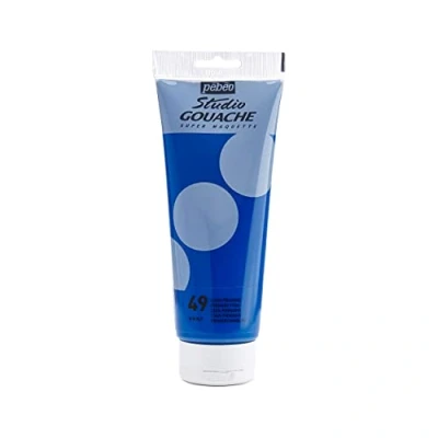 Imagen de Pébéo Studio Gouache Pintura (220 ml), Color Cian primario