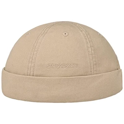 Imagen de Stetson Gorro Docker de Algodón Ocala Hombre Verano Gorra Docker, Cierre autoadherente Primavera/Verano S (54 55 cm) Azul Oscuro