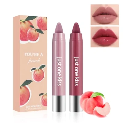Imagen de Horuili® Barras de Labios, Barra labios afrutada, Nude Moisture, brillo hidratante, resistente al agua, larga duración e hidratante