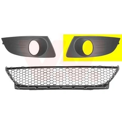 Imagen de VAN WEZEL 1516593 Rejilla Parachoques con orificio(s) para faros antiniebla Delante, izquierda DACIA: Logan I MCV, Pick up