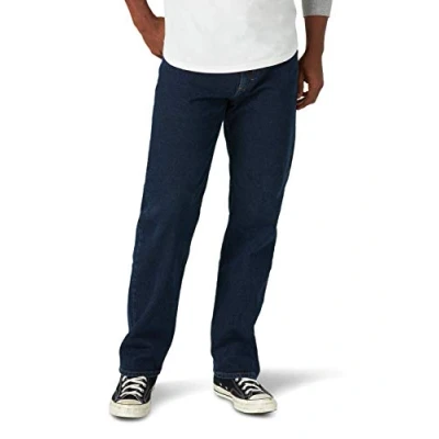Imagen de Wrangler Authentics Classic 5 Pocket Relaxed Fit Jean Pantalones de Tiempo Libre, Flex Medianoche, 33W x 30L para Hombre