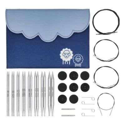 Imagen de KnitPro juego de puntas agujas tejer, Nova Metal, lujo 3,50, 4,00, 4,50, 5,00, 5,50, 6,00, 7,00 y 8,00 mm