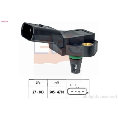 Imagen de EPS 1.993.228 Sensor de Presión del Turbo VOLKSWAGEN: Multivan 5 (7HM, Transporter 5, Bus, AUDI: A5 B8 Sportback, A4 Berlina