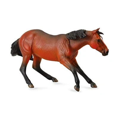 Imagen de Collecta Quarter Horse Stallion, Bay Animal Juguete de Caballo, Multicolor, 6.4&quot;&quot; L x 3.4&quot;&quot; H (88584)