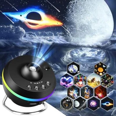 Imagen de Comius Sharp Proyector de Cielo Estrellado Planetarium, 13 Discos Planetarios, Estrellas, LED para Niños, Dormitorio (2024)