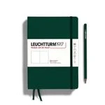 Imagen de LEUCHTTURM1917 367254 Libretas Medium (A5) 145 x 210 mm, Tapa Dura, 251 páginas numeradas, Forest Green, Lisa