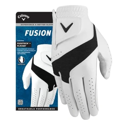 Imagen de Callaway golf Fusion Spann Guante de (para usar en la mano derecha, estándar, XL, blanco/carbón)