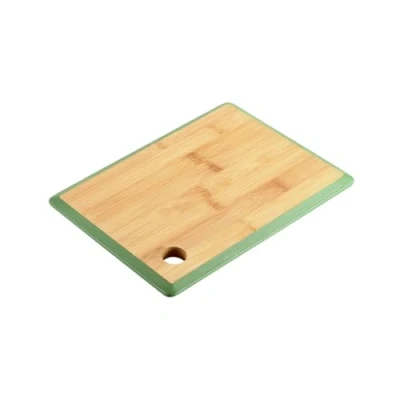 Imagen de KESPER Tabla de cortar, material: bambú, tamaño: 27 x 19 1,5 cm, color: marrón, verde 58271