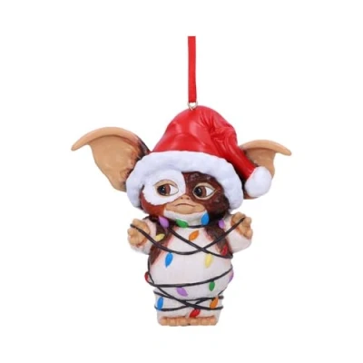 Imagen de Nemesis Now Gremlins Gizmo Adorno Decorativo para Colgar con Luces de Hadas, Inauguración la casa, Color Rojo