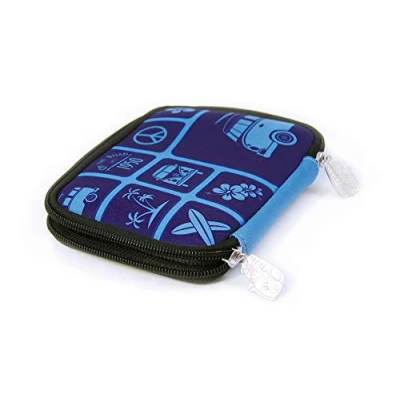 Imagen de BRISA VW Collection Volkswagen Cartera Inteligente de Neopreno T1 Camper Bus 16 cm (Surf/Azul)