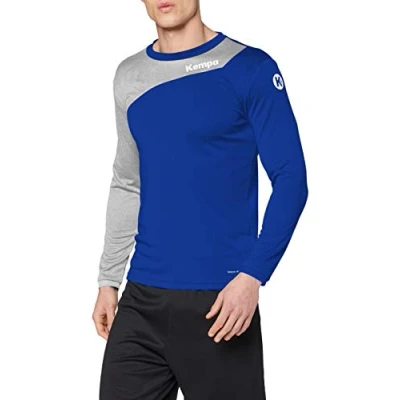 Imagen de Kempa Core 2.0 Longsleeve Camiseta M/L De Entrenamiento Balonmano, Hombre, Azul Royal/Gris Oscuro, XXL