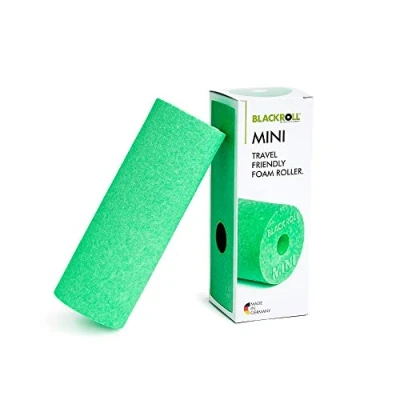 Imagen de BLACKROLL® Mini rollo de masaje para fascia (15 x 5 cm), pequeño rodillo fitness automasaje, práctico viajes, oficina o gimnasio, dureza media, fabricado en Alemania, color verde