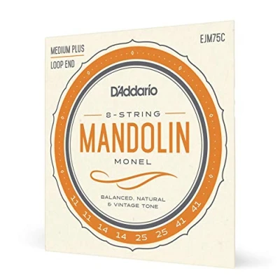 Imagen de D&#039;Addario EJM75C Monel Mandolin Strings, Medium Plus, 11 41