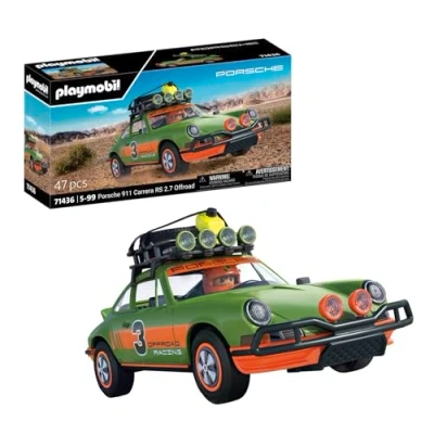 Imagen de PLAYMOBIL Porsche 71436 911 Carrera RS 2.7 Offroad, emocionantes Paseos por Terreno, con diversas Funciones, Coche Coleccionable Juguetes para niños a Partir de 5 años