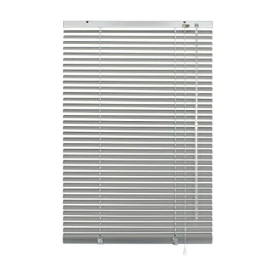 Imagen de GARDINIA Persiana de aluminio, Privacidad, Protección contra la luz y el deslumbramiento, montaje en pared techo, todas las piezas incluidas, Plateado, 80 x 130 cm (WxH)