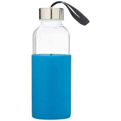 Imagen de Botella de Cristal Nerthus Bottles con Funda Silicona Color Azul y 400 ml