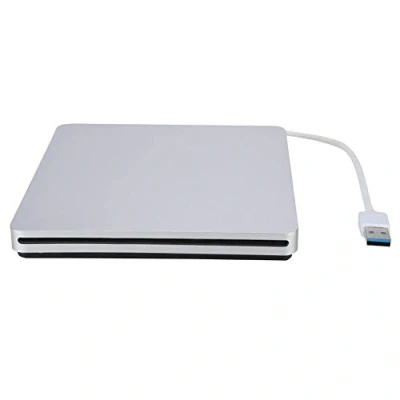 Imagen de Garsent Unidad Externa de CD DVD, USB 3.0 Transferencia Datos Alta Velocidad Grabadora DVD/CD Regrabadora Ranura Multi Slim para Mac/Windows
