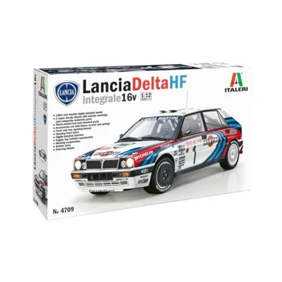 Imagen de ITALERI 4709 Lancia Delta HF integral 16 V, escala 1:12, Rally Montecarlo 1990, modelo de plástico para montar, multicolor,