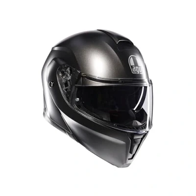 Imagen de AGV Streetmodular ECE 22 06 Mono, Casco De Moto Modular Homologado P/J con Pantalla Parasol, Gris Asfalto Mate, XS