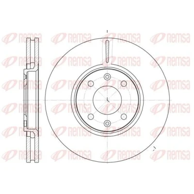 Imagen de REMSA 6587.10 Disco de freno Eje delantero 288, 288 28 4 ventilado CITROËN: C5 I Hatchback, II Xantia Hatchback