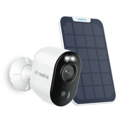 Imagen de Reolink 5MP Camara Vigilancia WiFi Exterior Solar, Cámaras de Sin Cables con Batería 2,4GHz/5GHz WiFi, Visión Nocturna en Color, Detección Smart, Cloud, Argus 3 Pro Panel Solar