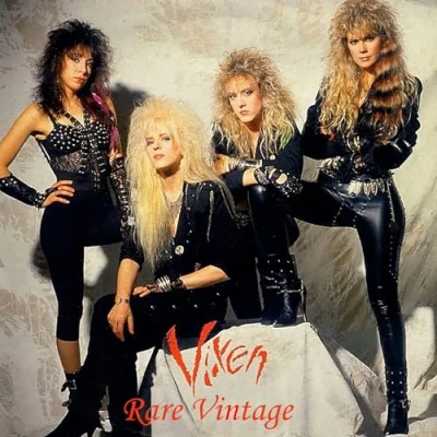 Imagen de Rare Vintage Vinilo Rojo Marmol Vixen
