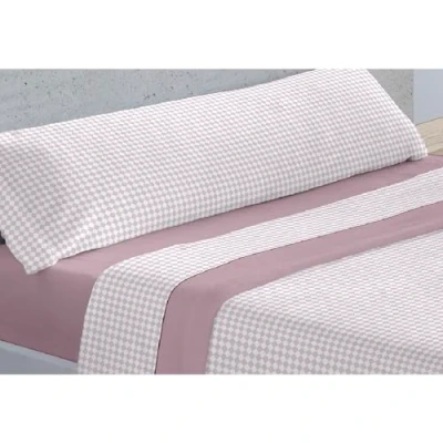 Imagen de Donegal Collections Juego de Sábanas Estampadas 3 Piezas Cama 150 cm Sabanas 150x190 Incluye Sabana Bajera, Encimera y Funda Almohada Sol Rosa