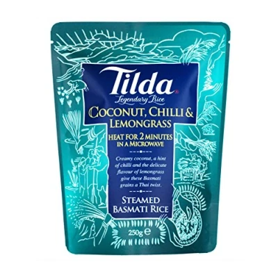 Imagen de Tilda Arroz Basmati al Vapor, Coco, Guindilla, Limoncillo 250 g