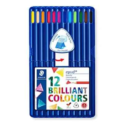 Imagen de STAEDTLER Ergo Soft Lápices de Colores (12 Unidades), Multicolor