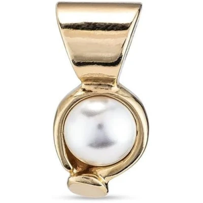 Imagen de UNO de 50 Charm bañado en oro 18k con perla