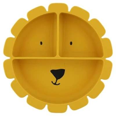 Imagen de Plato 3 Compartimentos Silicona con Ventosa Mr. Lion