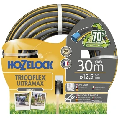 Imagen de HOZELOCK Manguera Ultramax: Tricoflex ø 12,5 mm (1/2&quot;) 30 m: Robusta, Resistente a la Intemperie, Anti torcedura, torceduras y aplastamiento, 40% PVC Reciclado [7930P0000]