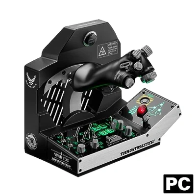 Imagen de Thrustmaster Viper TQS Mission Pack para PC, Sistema de Cuadrante Aceleración Metal, Acelerador y Panel Control Incluidos, Precisión con Efecto Hall, 64 Botones Acción, 6 Ejes