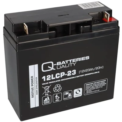 Imagen de batería de 12 V 23 Ah AGM plomo cortacésped tractor barco scooter 17 18 19 20 22