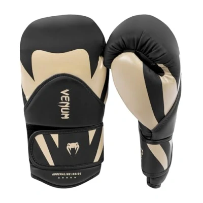 Imagen de Venum Challenger 4.0 Guantes de Boxeo, Negro y Beige