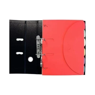 Imagen de Djois Smartfolder 111302 Lote de 6 Carpetas portafolios A4 con 3 solapa y perforaciones para archivo Sistema Patentado, cierre velcro Subcarpetas Resistentes Ecológicas, Colores Surtidos, 6u