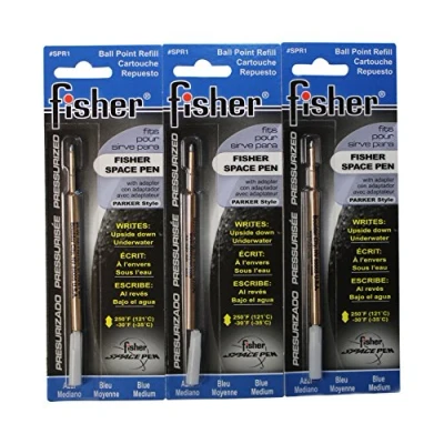 Imagen de Paquete de 3 recambios SPR1 azules para bala Fisher Space Pen