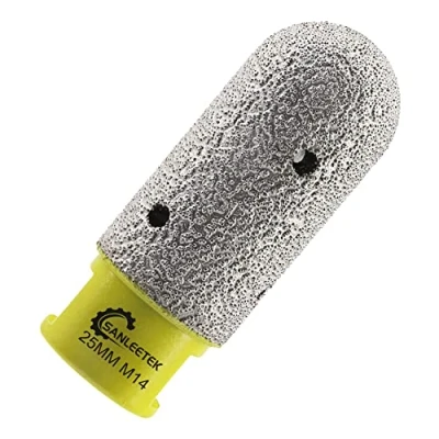 Imagen de Fresa de Diamante 25mm Broca Azulejos para Agrandar y Forma a Agujeros Existentes en Porcelana Cerámica Mármol Granito Piedra Artificial M14 Rosca SANLEETEK