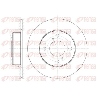 Imagen de REMSA 61371.10 Disco de freno Eje delantero 230,8, 230,8 20 4 ventilado SUZUKI: Alto VII, NISSAN: Pixo